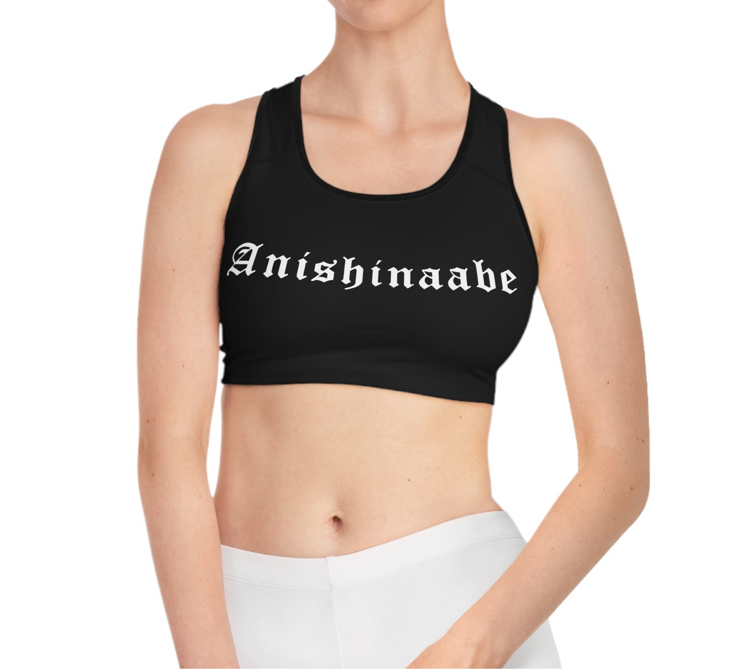 Anishinaabe - Sports Bra - Black