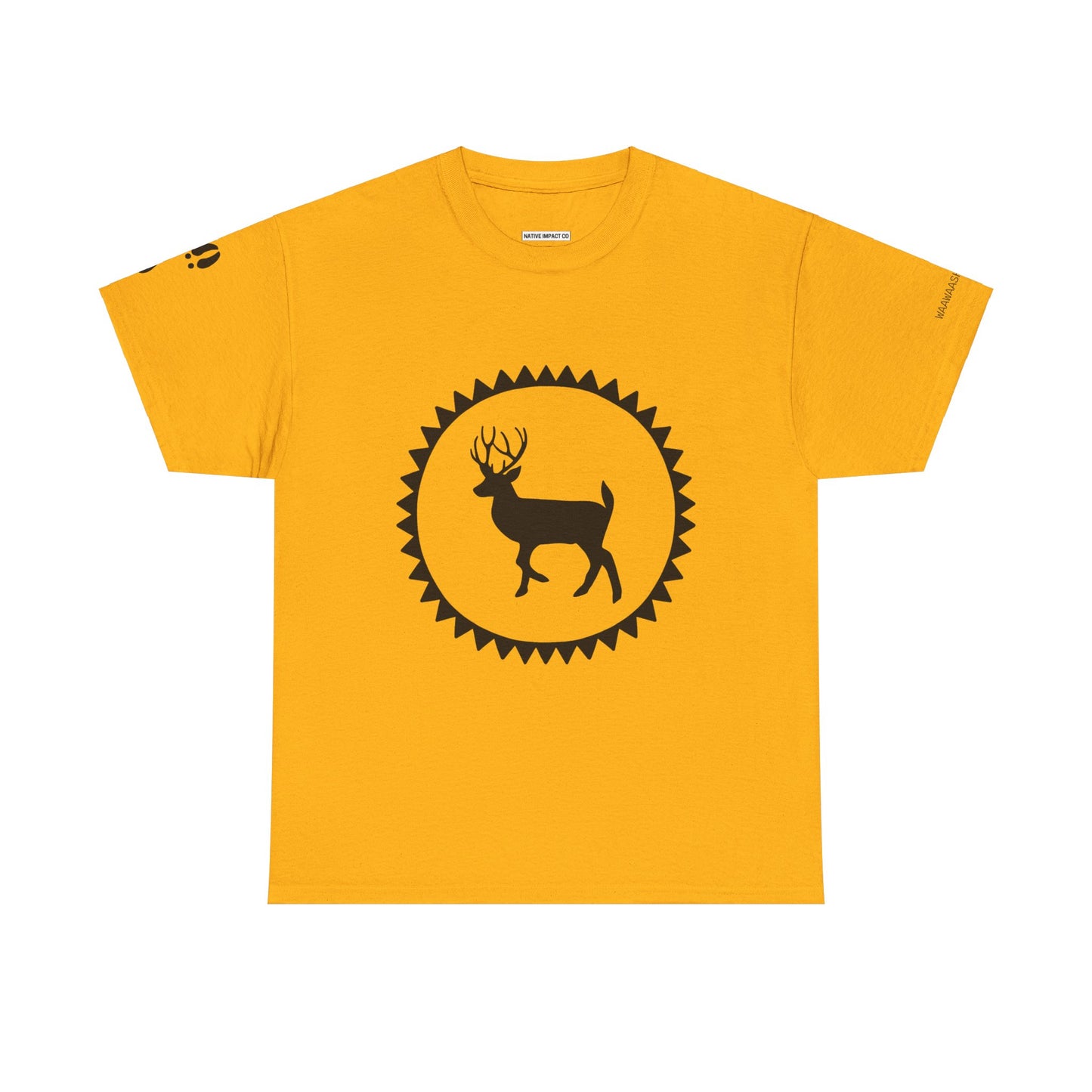 Waawaashkeshkii / Deer Design - Unisex Gildan Heavy Cotton Tee