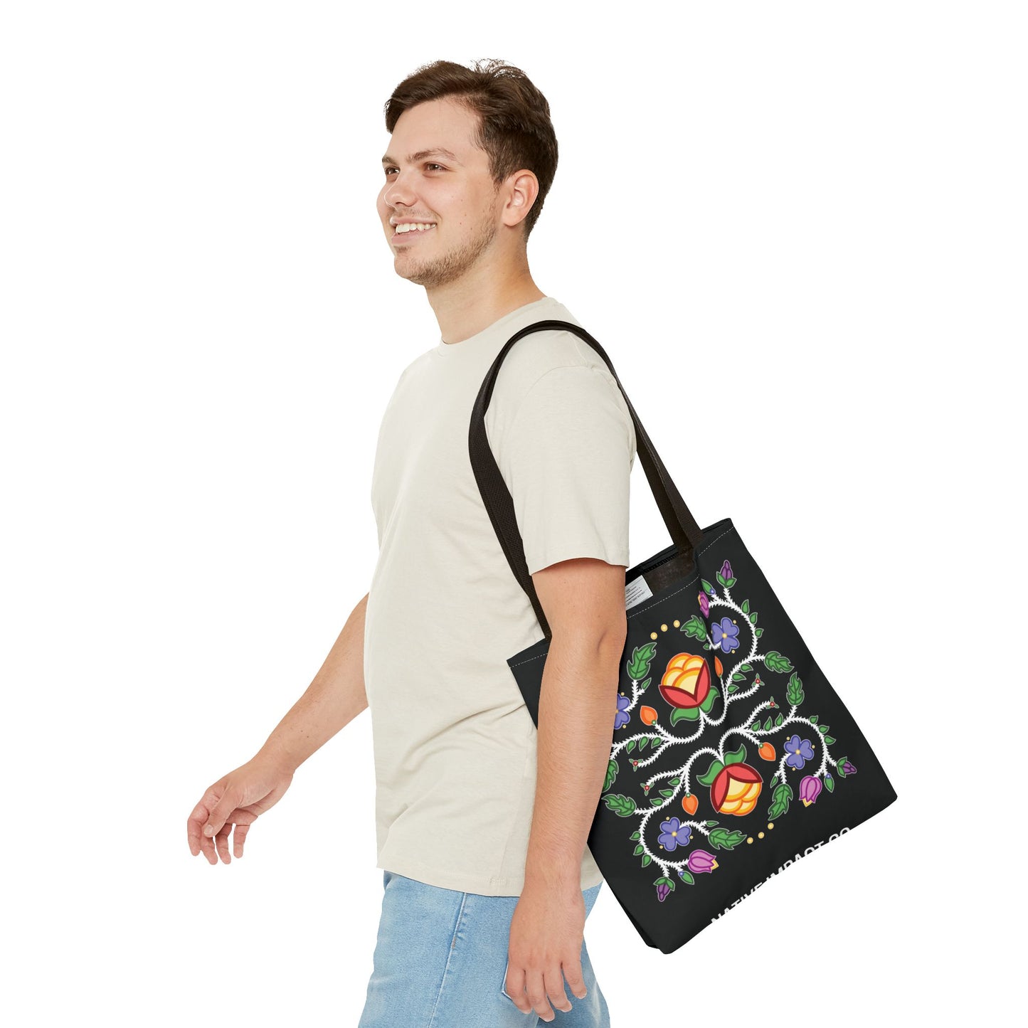 Tulip Design Ojibwe Florals - Tote Bag