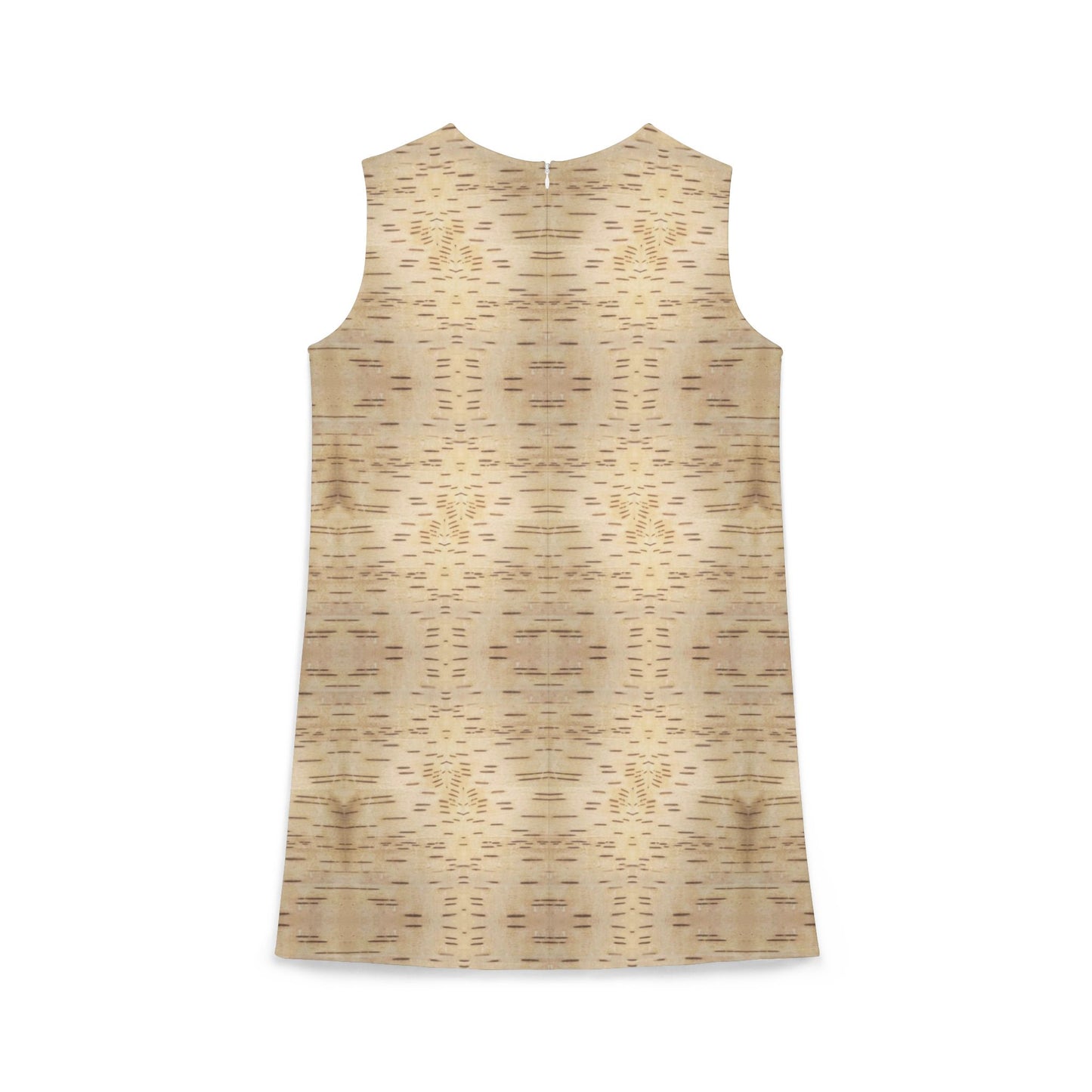 Birch Bark All-Over-Print A-line Sleeveless Dress