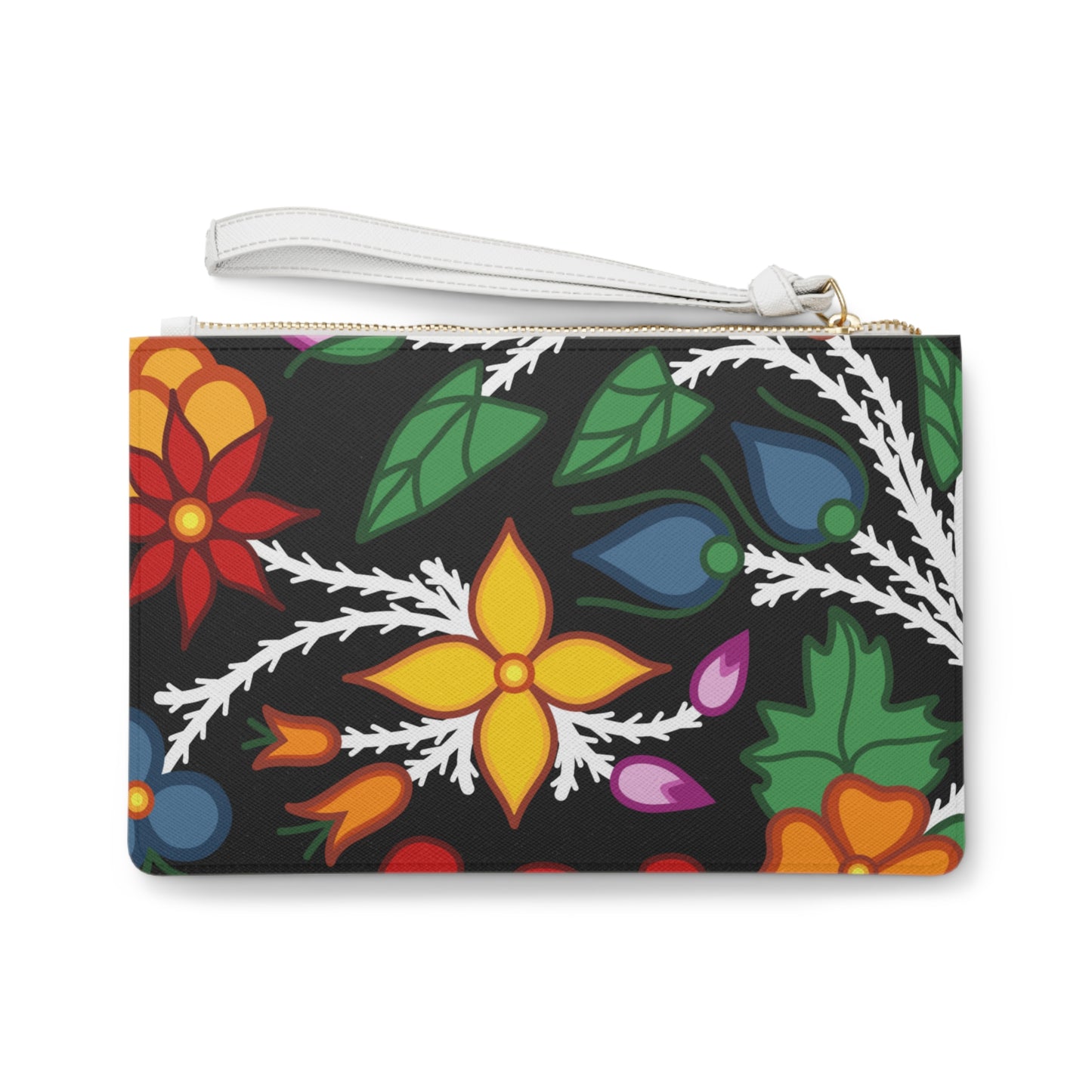 Woodland Design Ojibwe Floral Clutch Bag