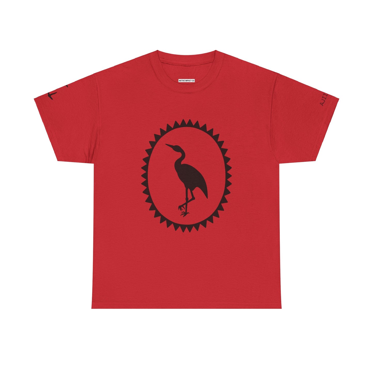 Ajiijaak / Crane Design - Unisex Gildan Heavy Cotton Tee