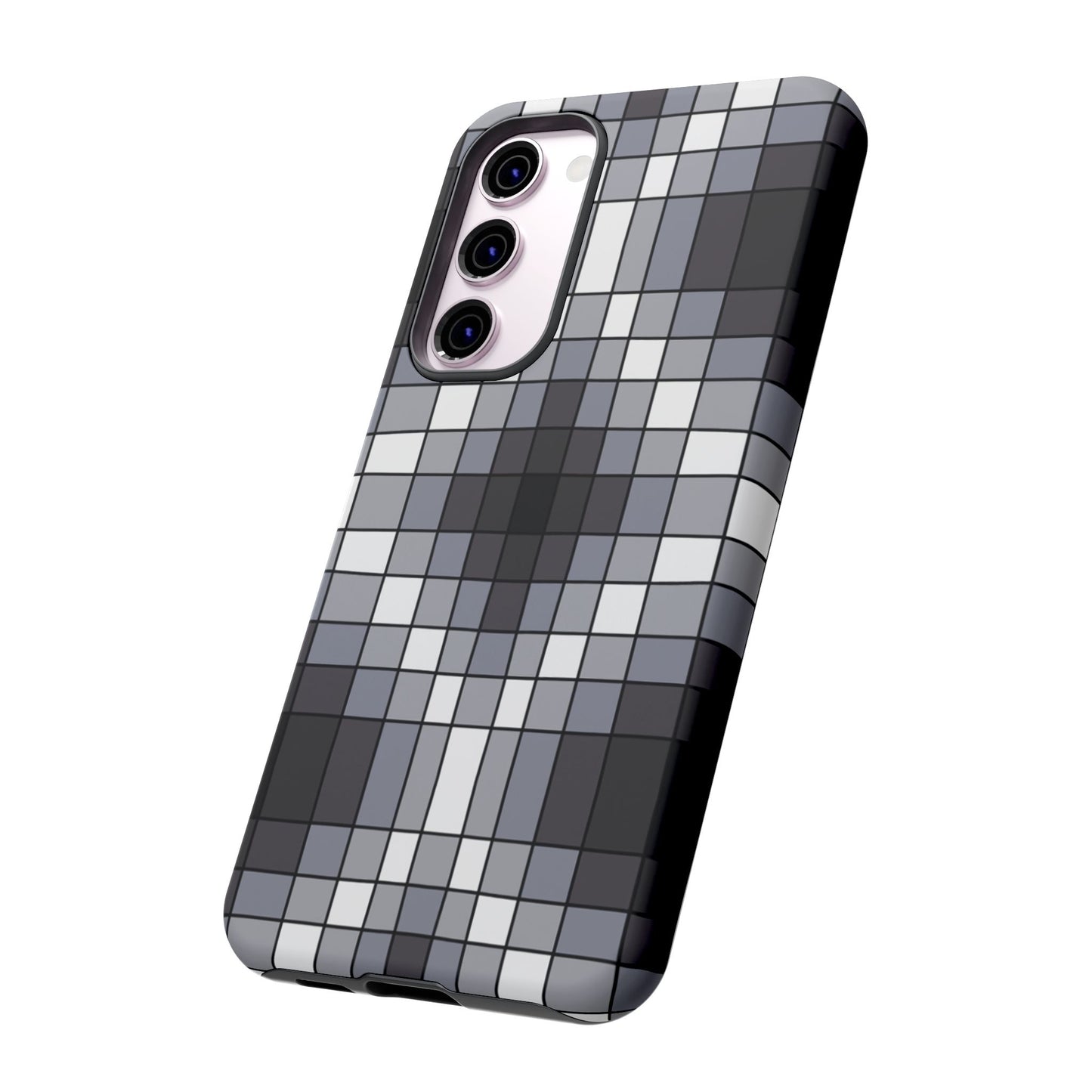 Geometric Faux Loom Beadwork - Tough Phone Cases - Black & Gray