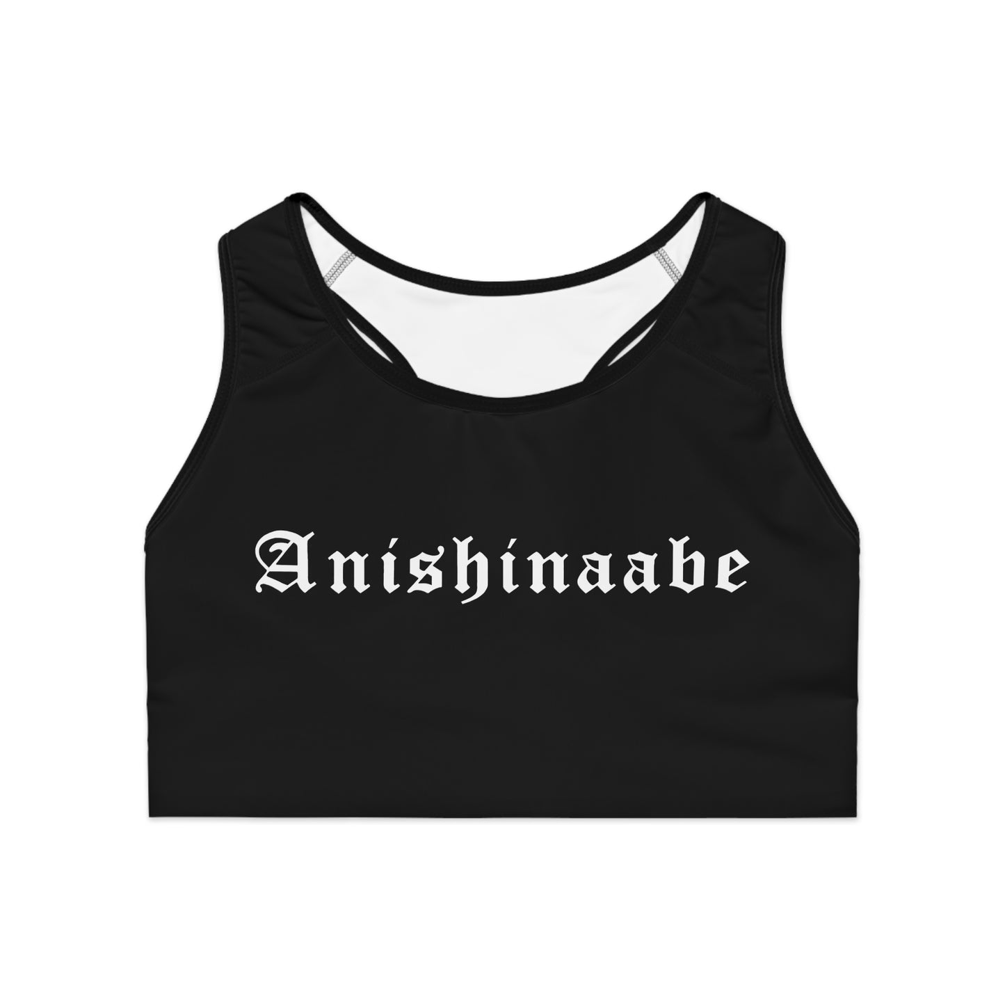 Anishinaabe - Sports Bra - Black