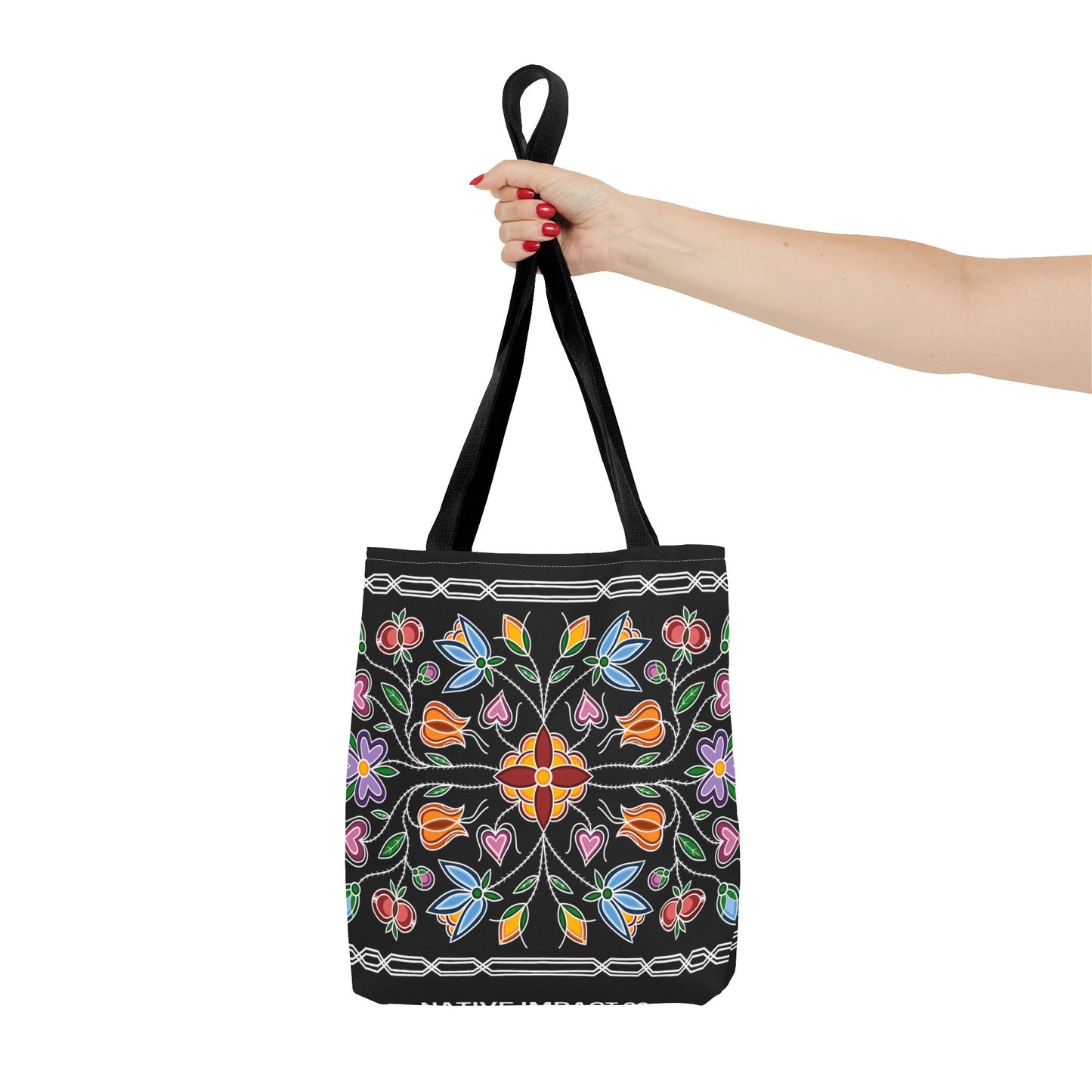 Gashkibidaagan Ojibwe Floral Print Tote Bag