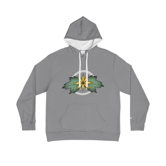 Sunflower Inspired Ojibwe Floral Design with Geometric Circle - Unisex Hoodie