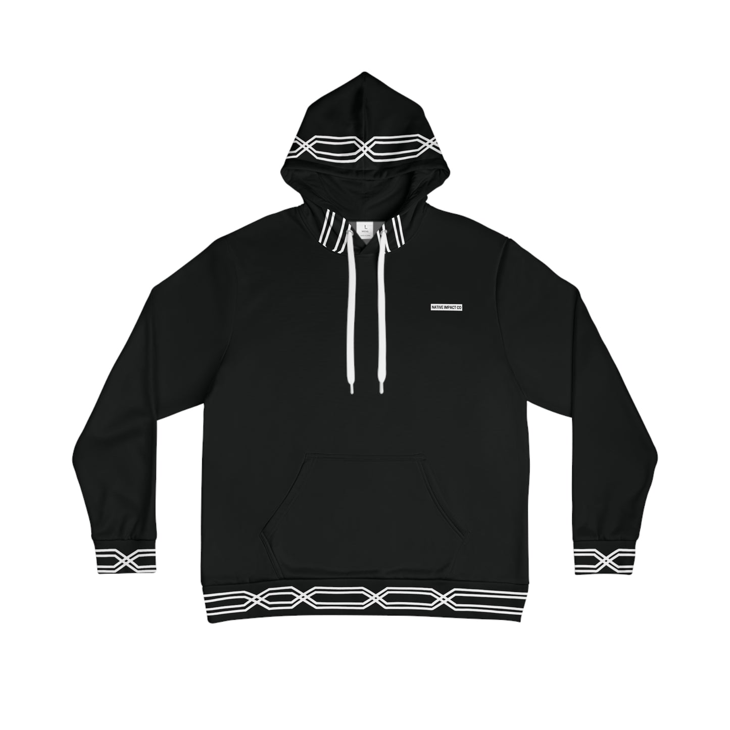 Simple Otter Track Border Design - Unisex Hoodie