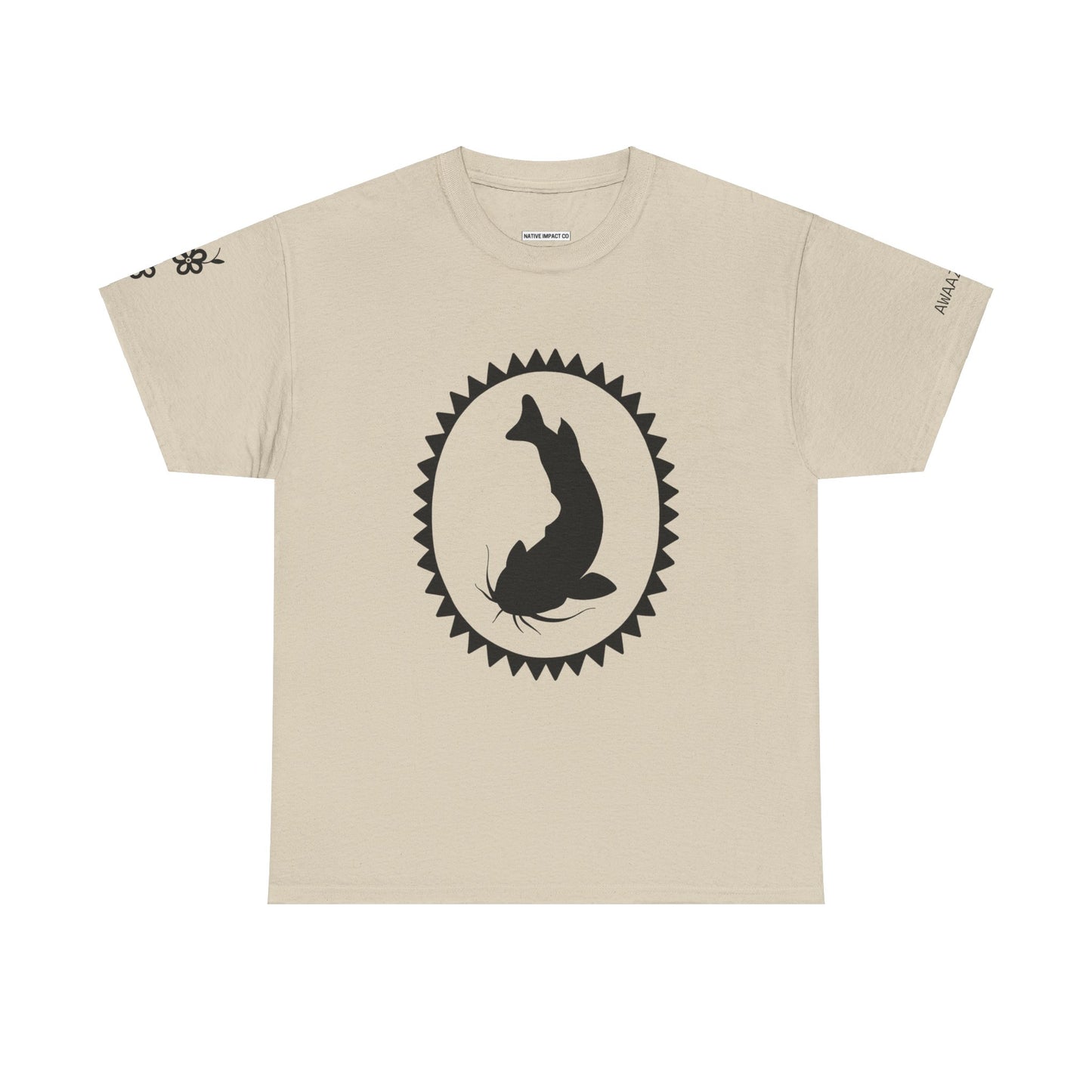 Awaazisii / Bullhead Catfish Design - Unisex Gildan Heavy Cotton Tee