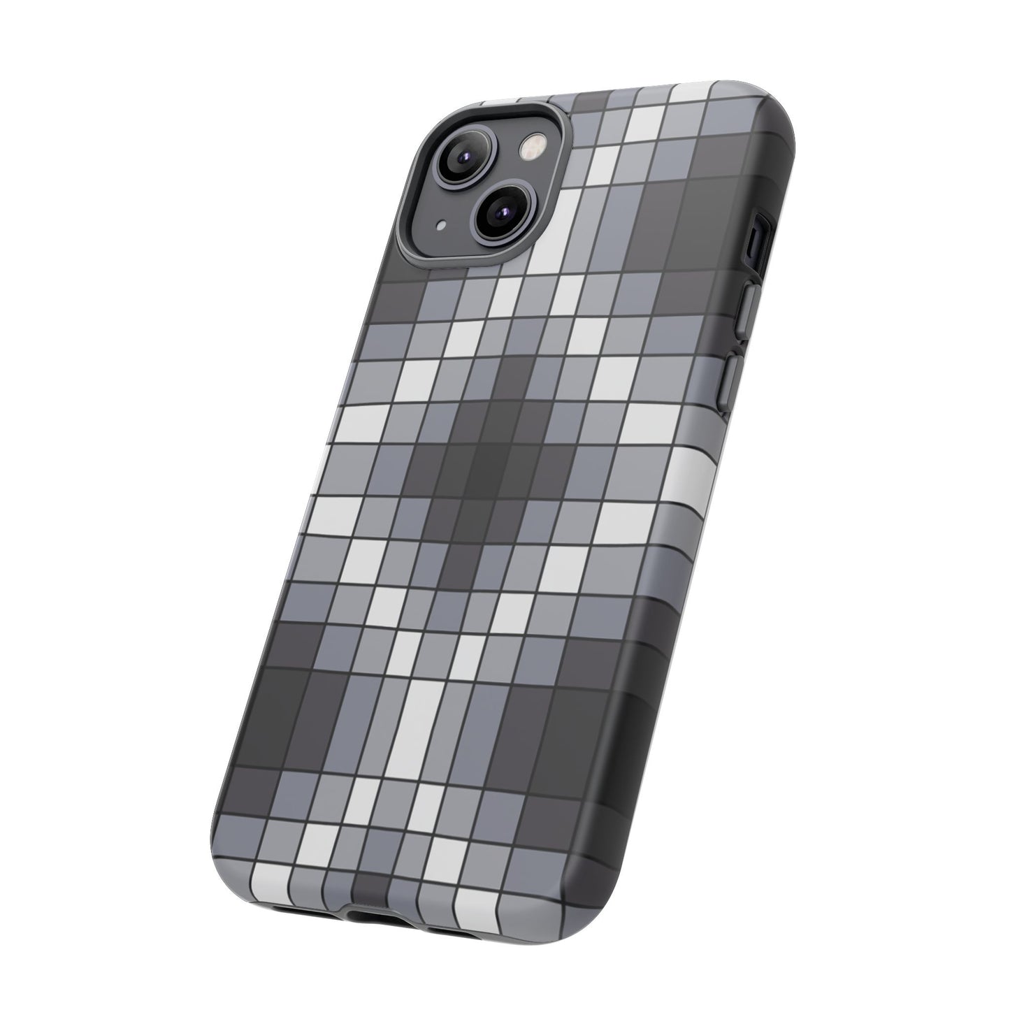 Geometric Faux Loom Beadwork - Tough Phone Cases - Black & Gray