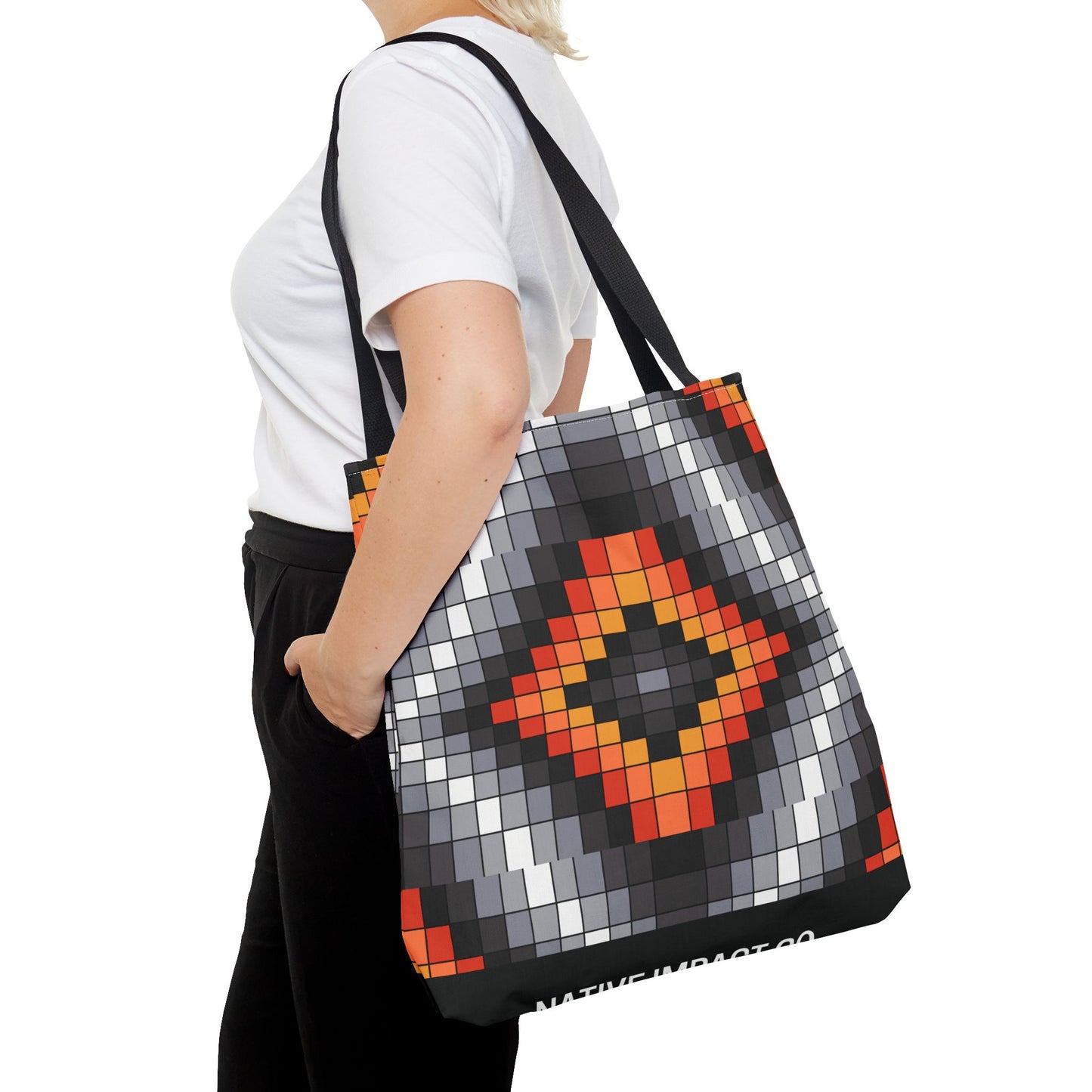 Geometric Design - Tote Bag - Fire Colors