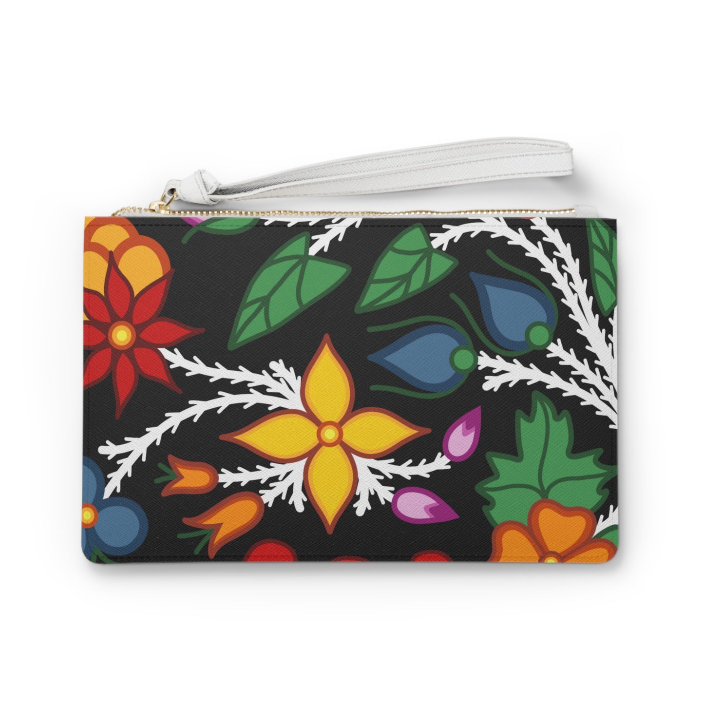 Woodland Design Ojibwe Floral Clutch Bag