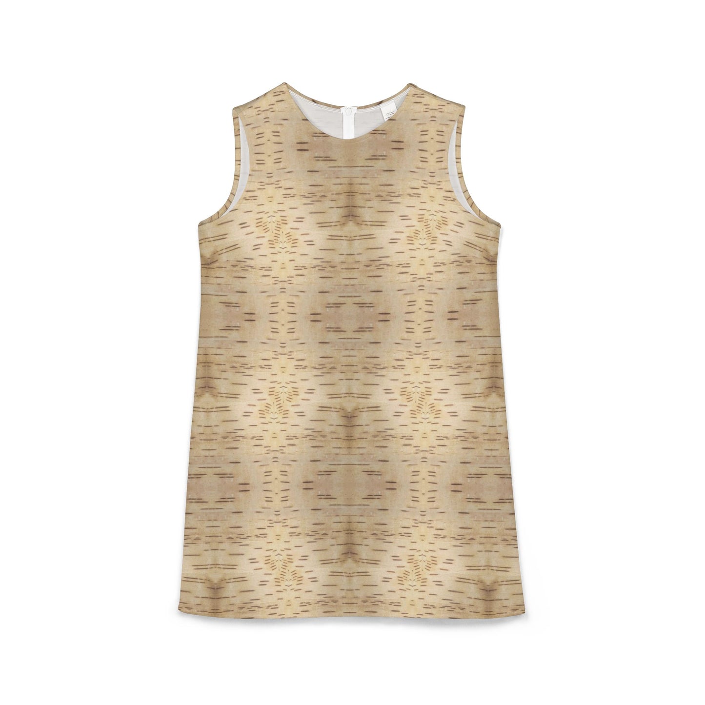 Birch Bark All-Over-Print A-line Sleeveless Dress