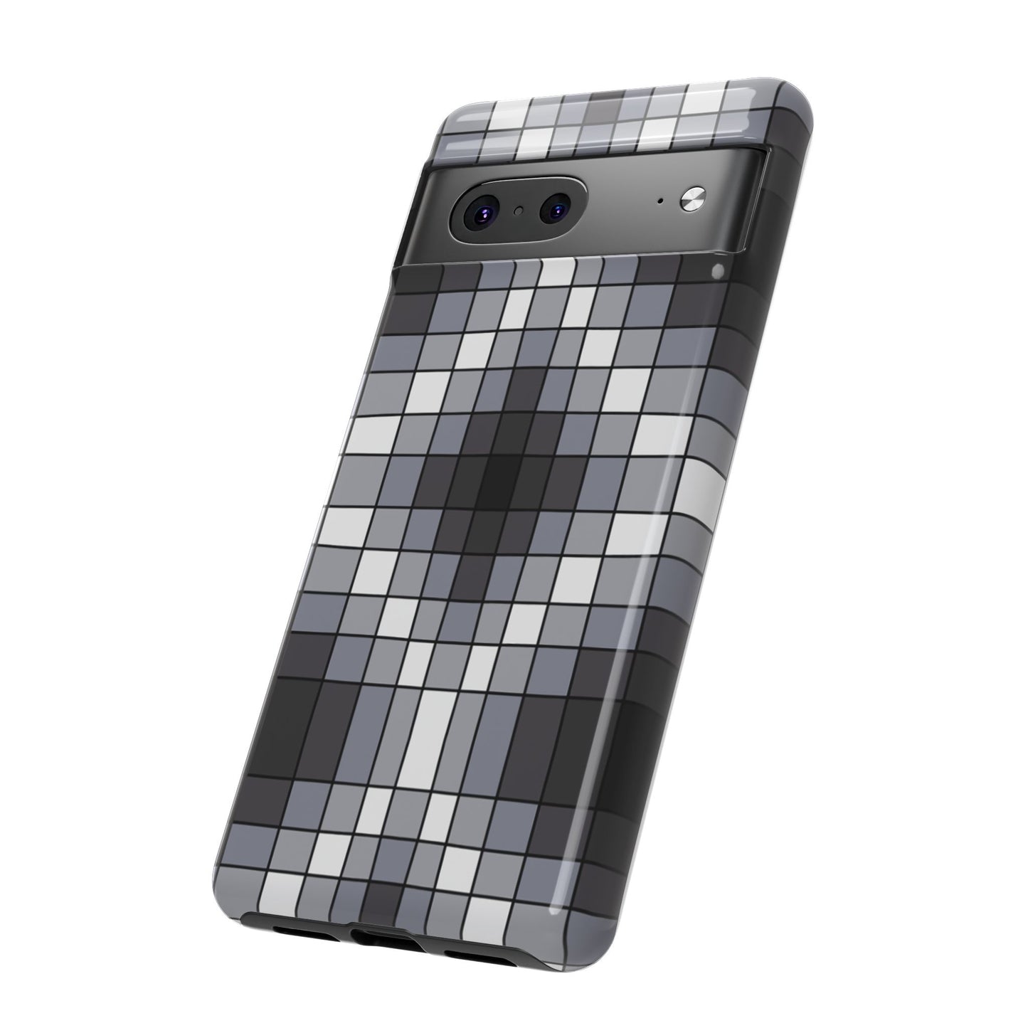 Geometric Faux Loom Beadwork - Tough Phone Cases - Black & Gray