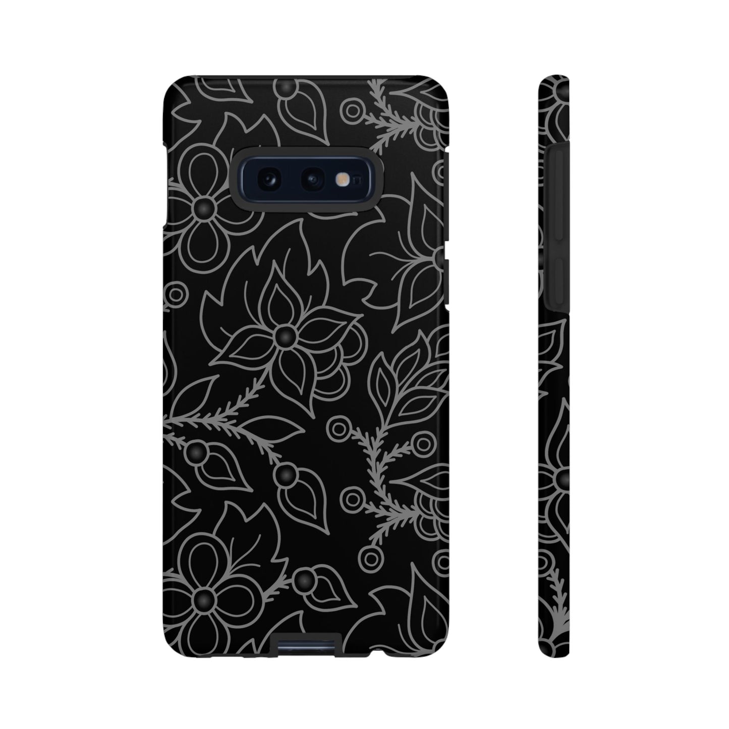 Woodland Ojibwe Floral All-Over-Print Design - Tough Phone Cases - White