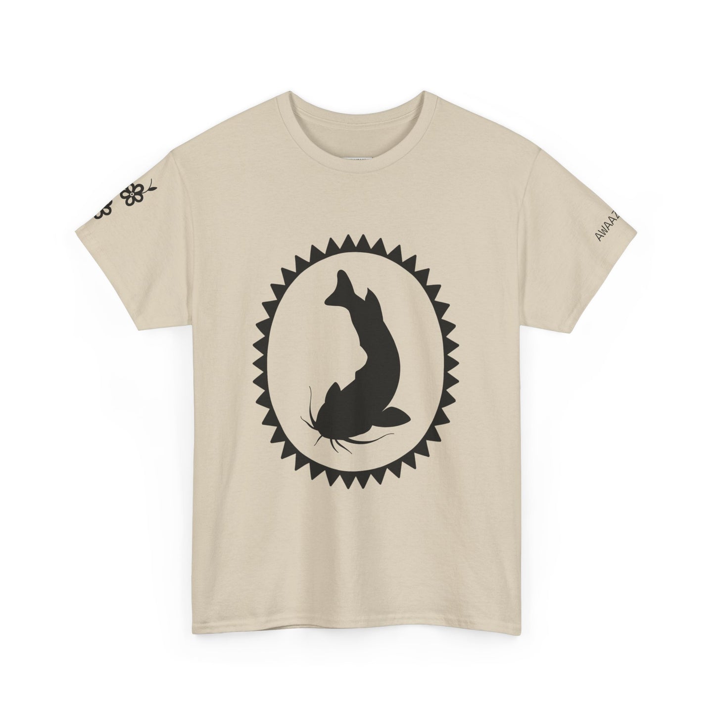 Awaazisii / Bullhead Catfish Design - Unisex Gildan Heavy Cotton Tee