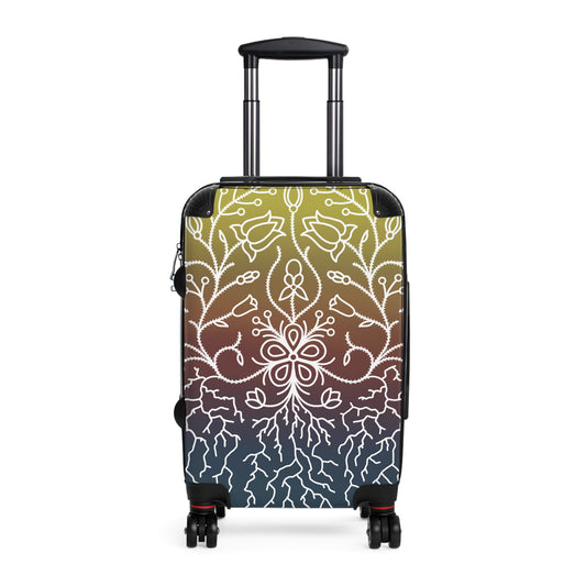 Ojibwe Floral Suitcase - Sunset