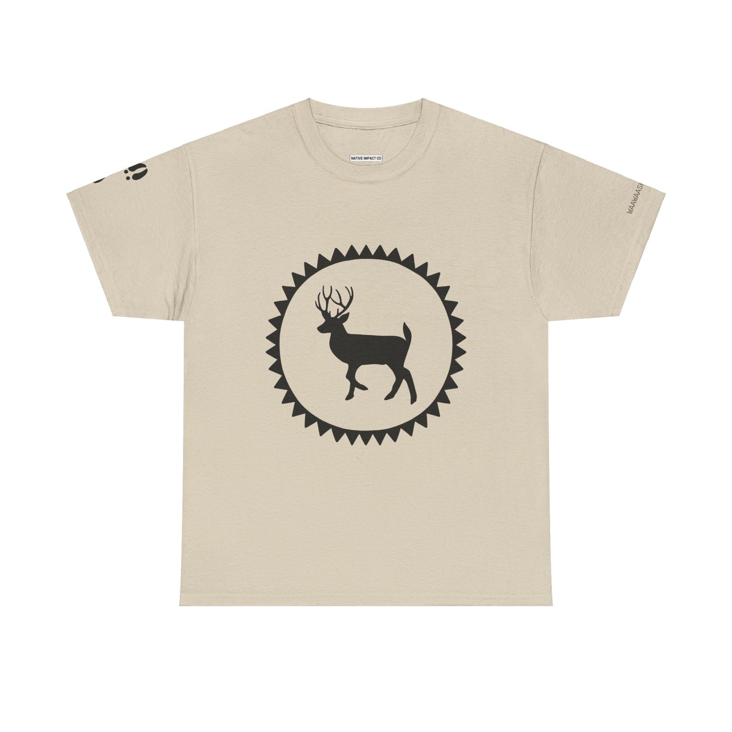 Waawaashkeshkii / Deer Design - Unisex Gildan Heavy Cotton Tee