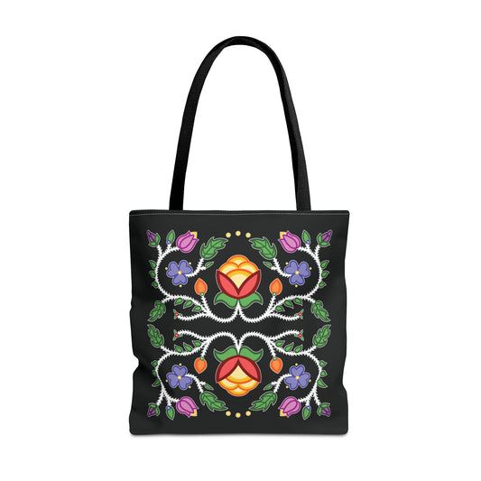 Tulip Design Ojibwe Florals - Tote Bag