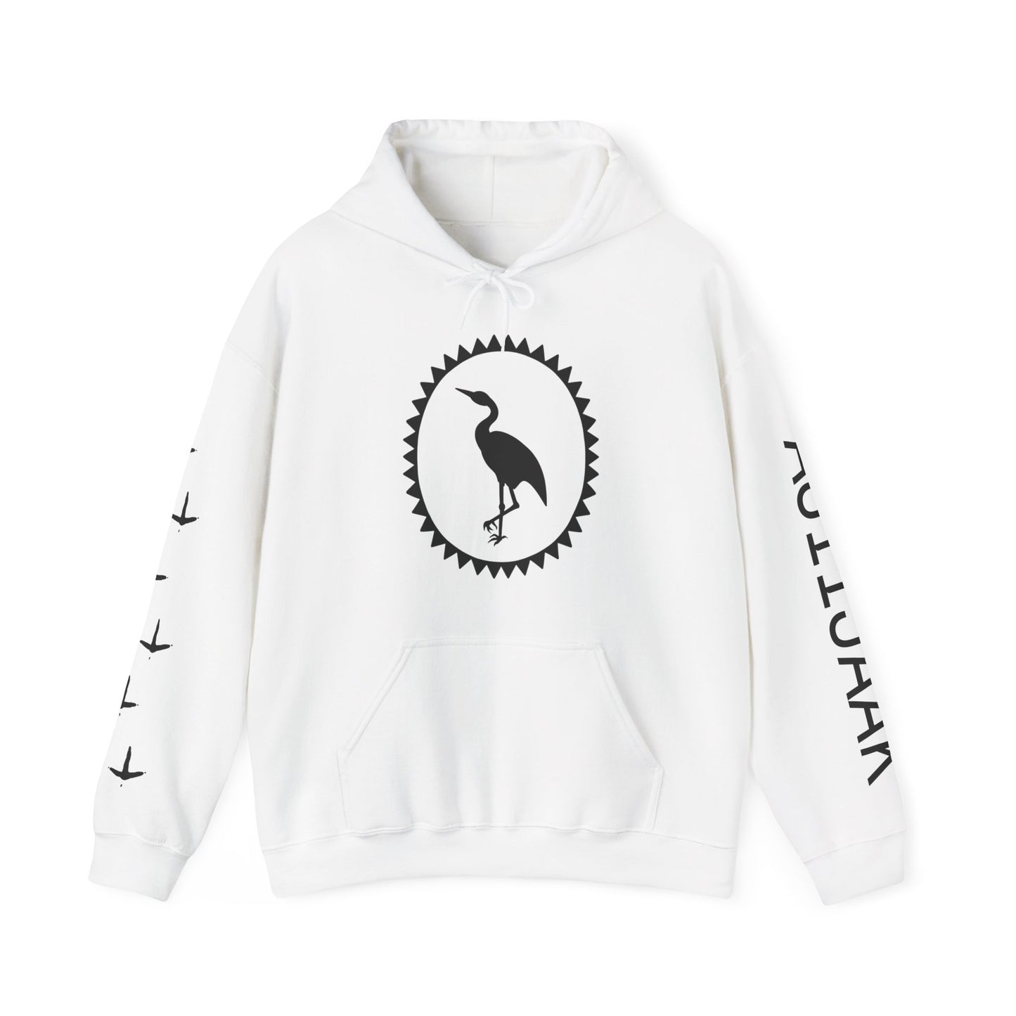 Ajiijaak / Crane Design - Unisex Gildan Heavy Blend™ Hooded Sweatshirt