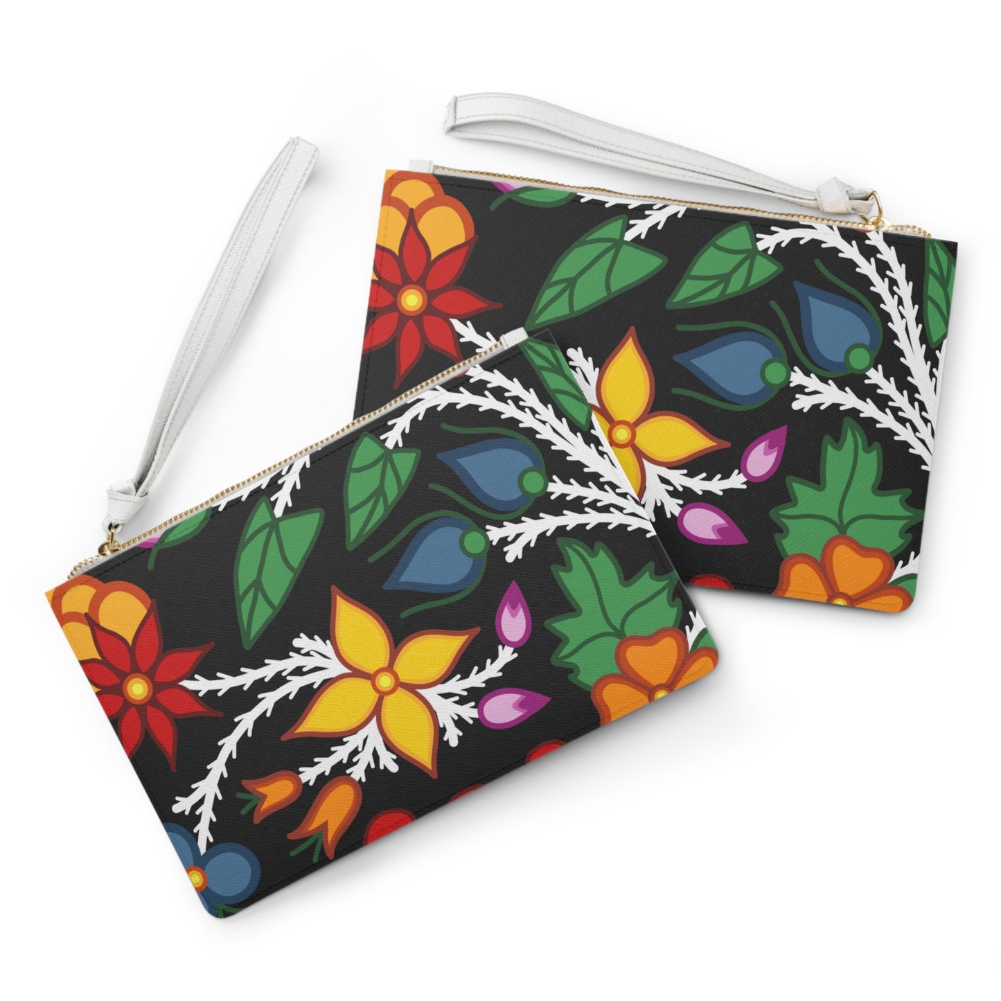 Woodland Design Ojibwe Floral Clutch Bag