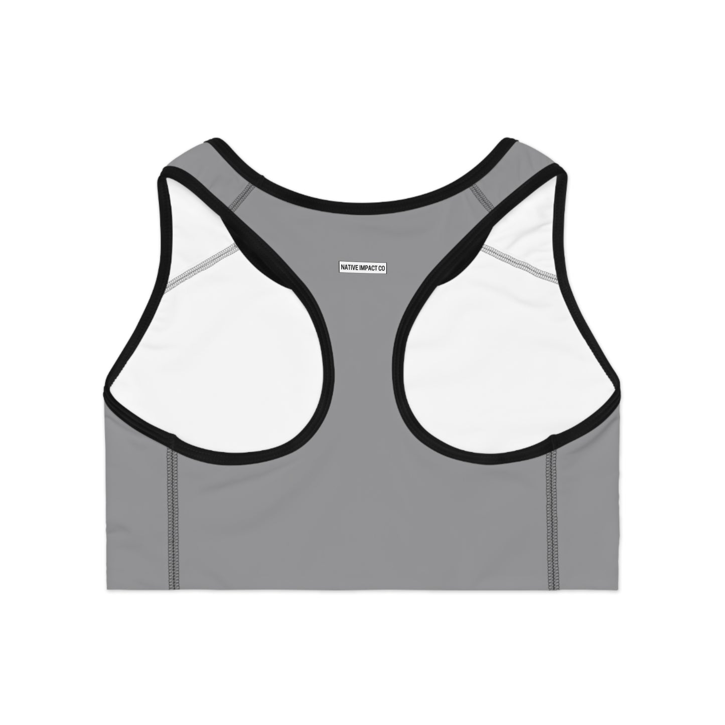 Ojibwe Pride - Sports Bra - Gray