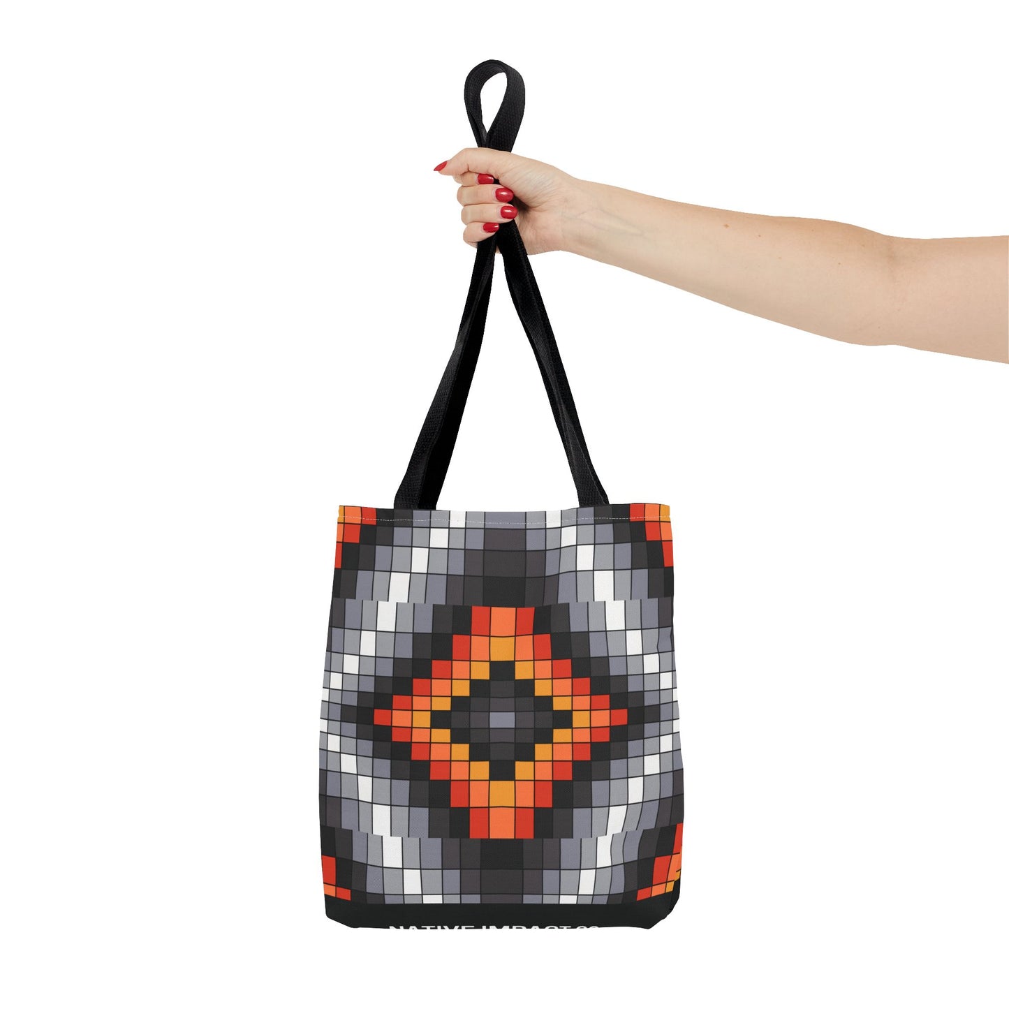 Geometric Design - Tote Bag - Fire Colors