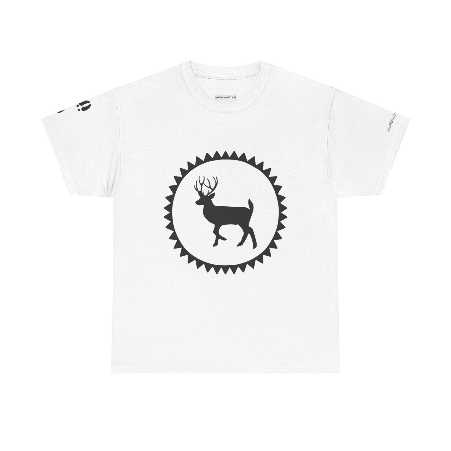 Waawaashkeshkii / Deer Design - Unisex Gildan Heavy Cotton Tee