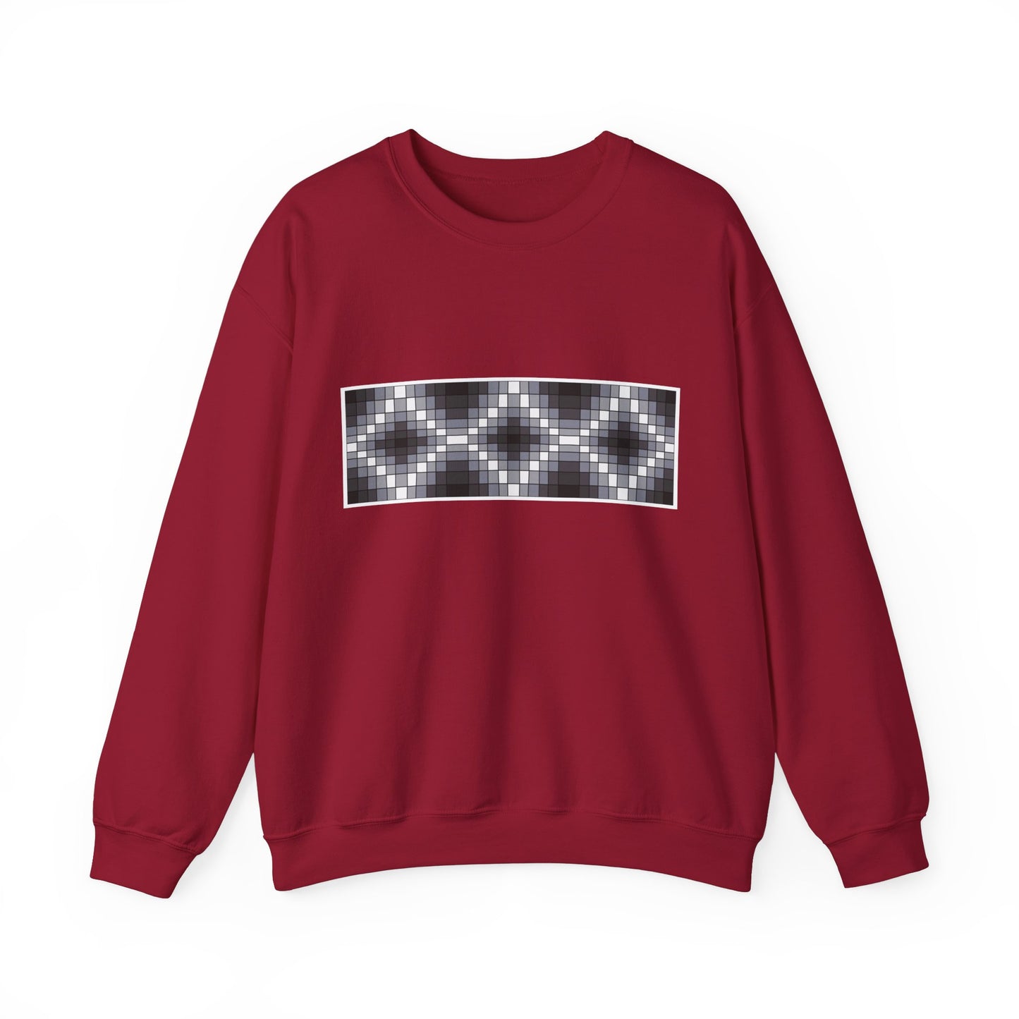 Geometric Design - Black & Gray Design - Unisex Gildan Heavy Blend™ Crewneck Sweatshirt