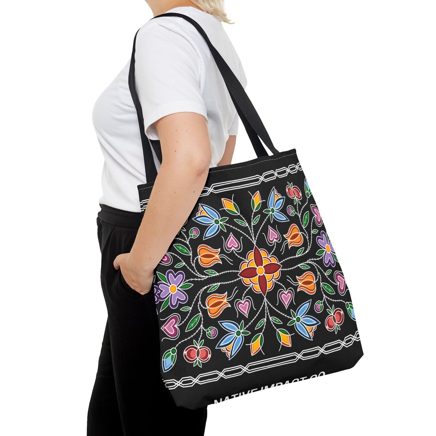 Gashkibidaagan Ojibwe Floral Print Tote Bag