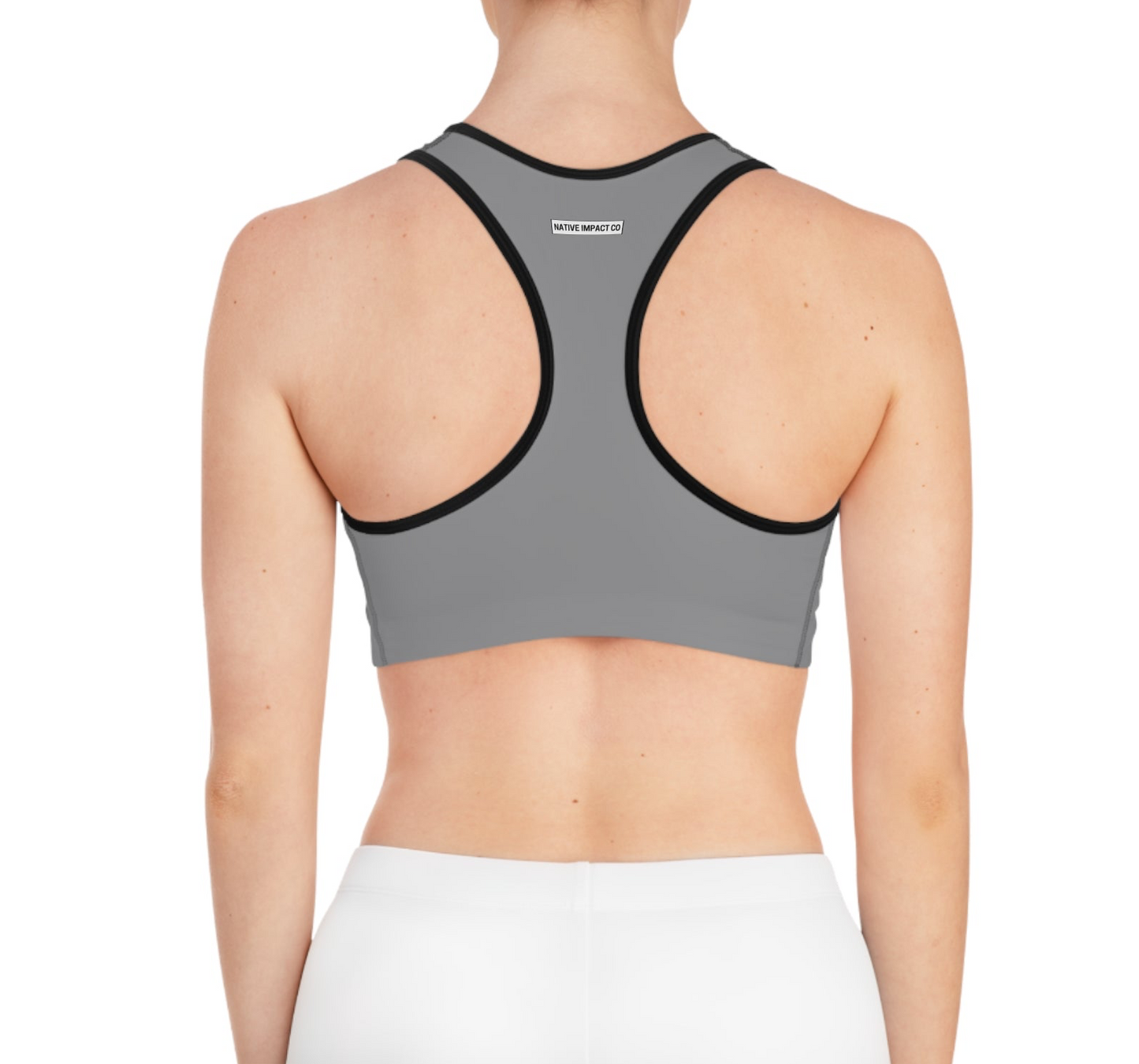 Ojibwe Pride - Sports Bra - Gray