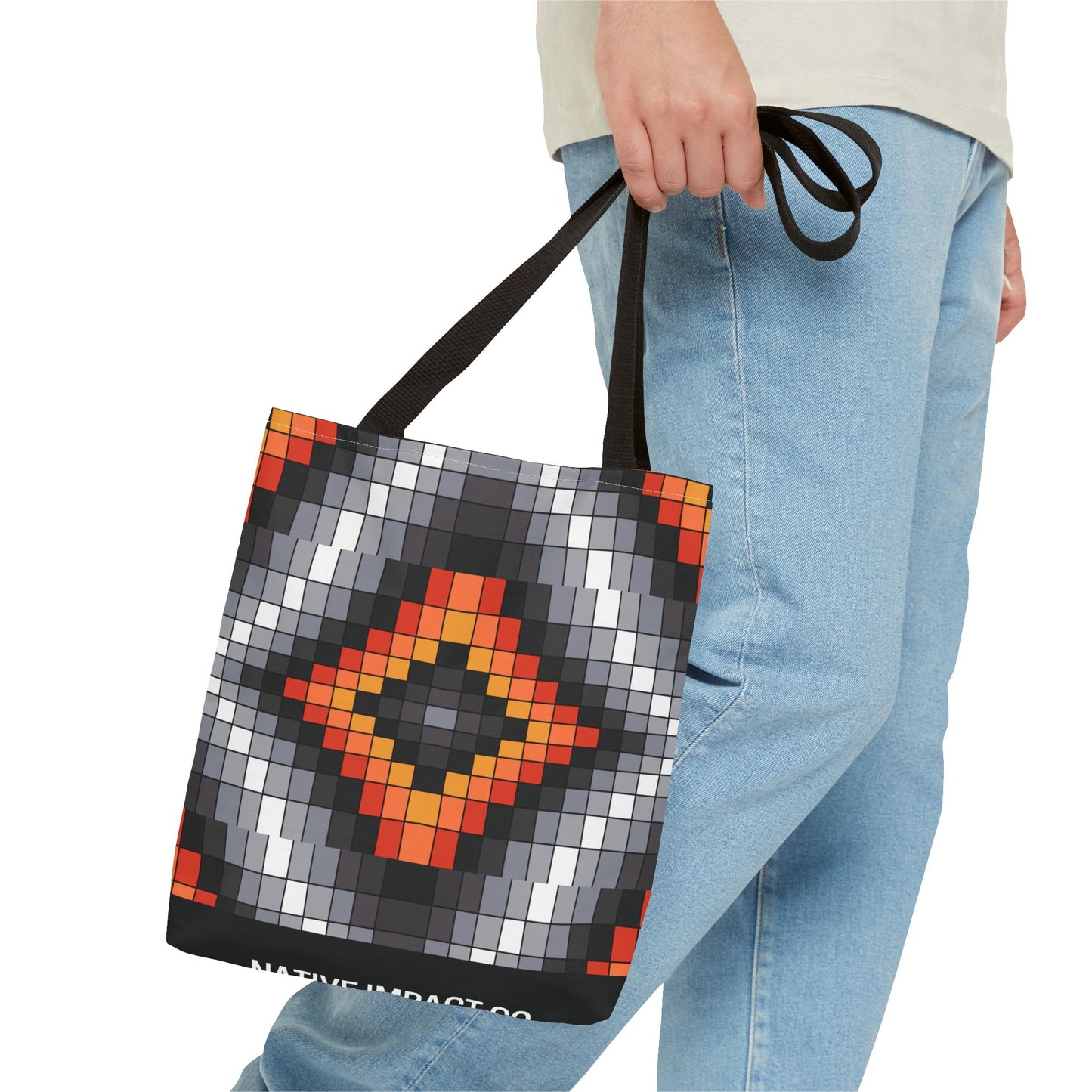 Geometric Design - Tote Bag - Fire Colors