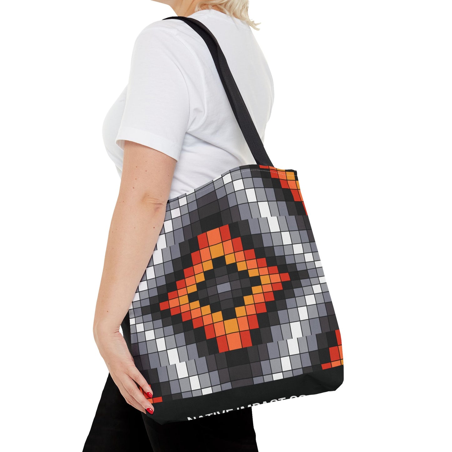 Geometric Design - Tote Bag - Fire Colors