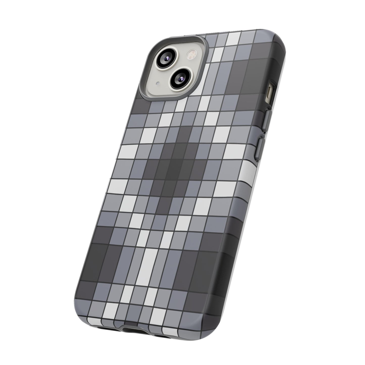 Geometric Faux Loom Beadwork - Tough Phone Cases - Black & Gray