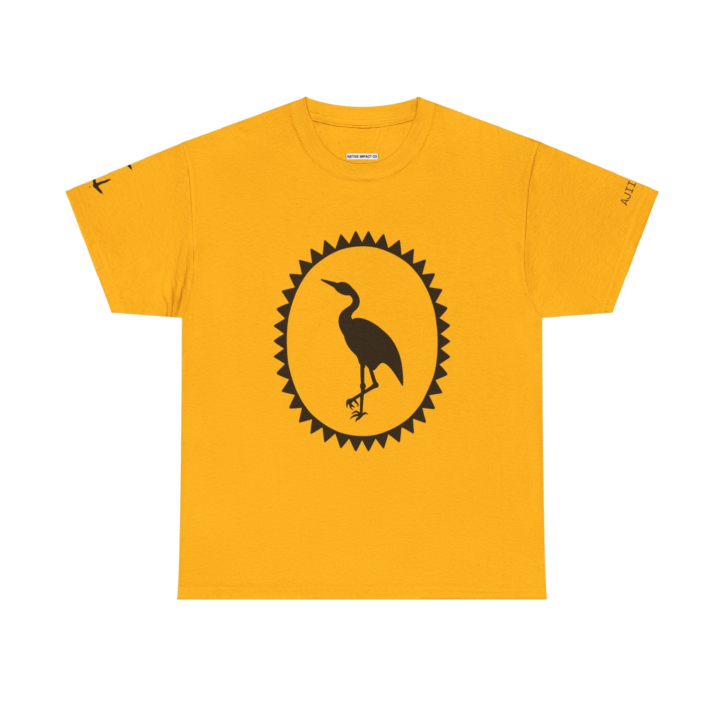 Ajiijaak / Crane Design - Unisex Gildan Heavy Cotton Tee