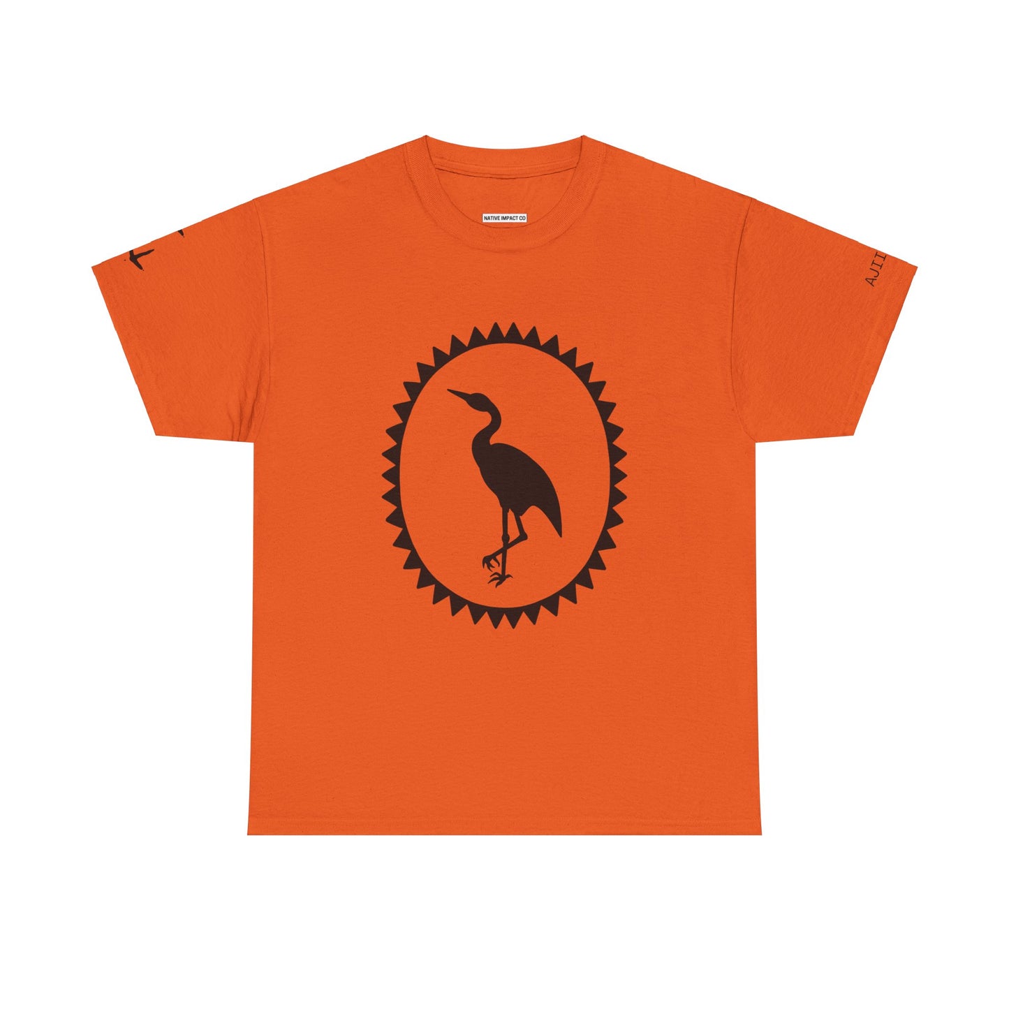 Ajiijaak / Crane Design - Unisex Gildan Heavy Cotton Tee