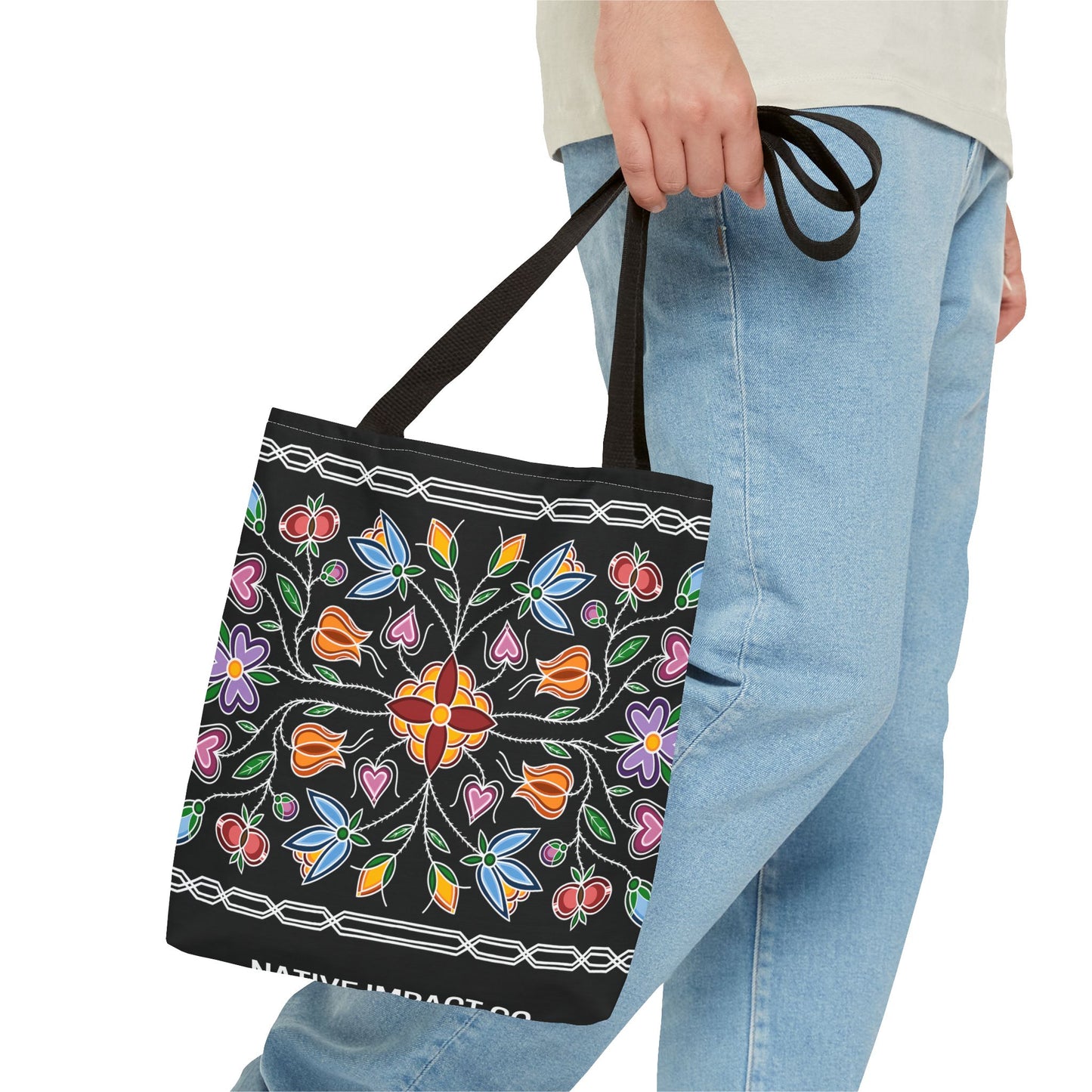 Gashkibidaagan Ojibwe Floral Print Tote Bag