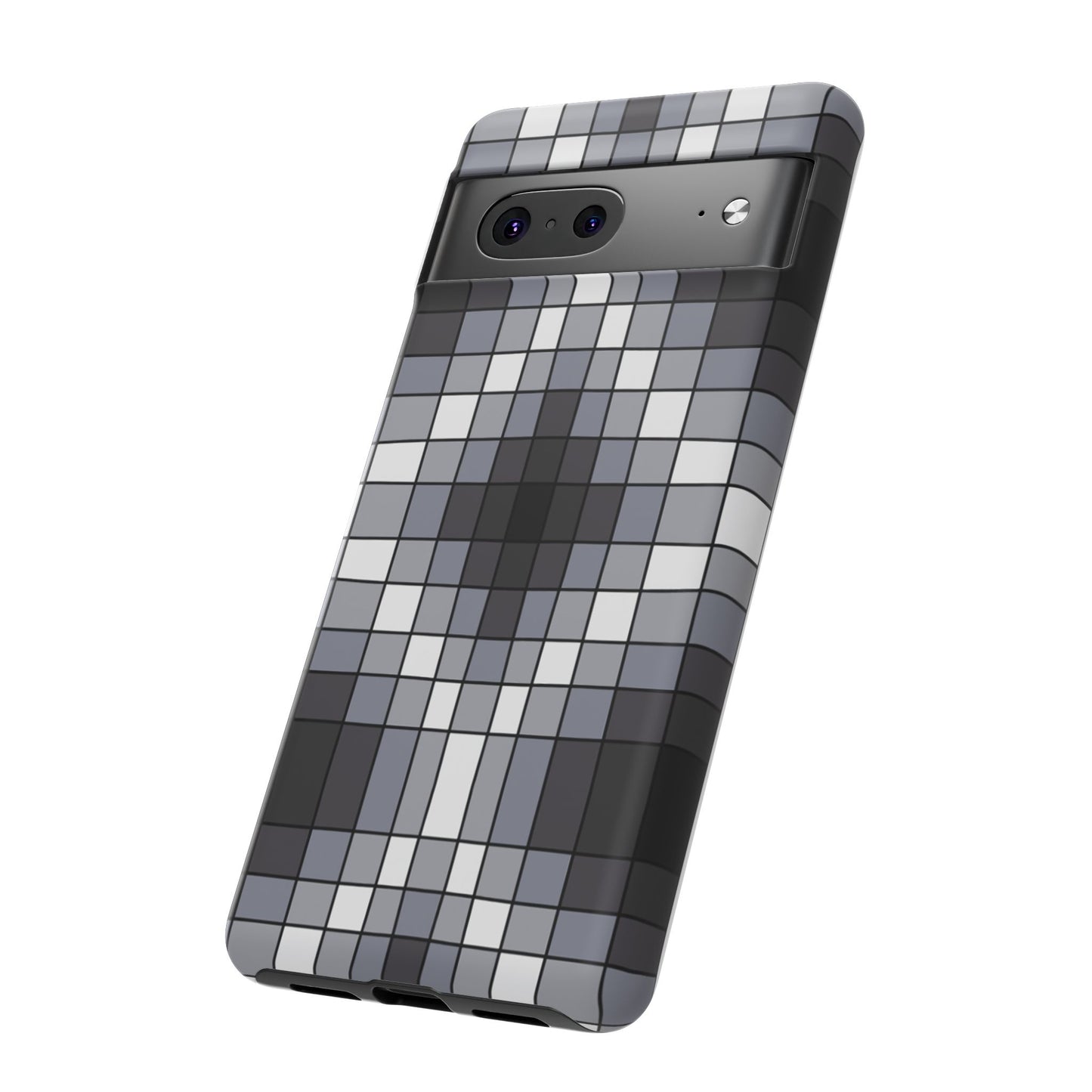 Geometric Faux Loom Beadwork - Tough Phone Cases - Black & Gray