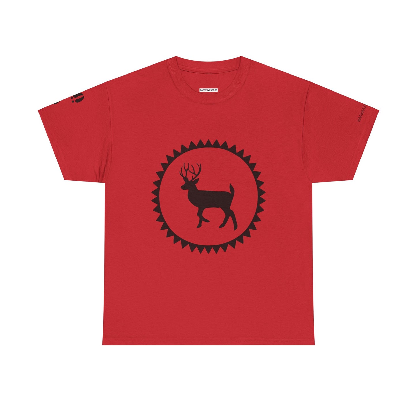 Waawaashkeshkii / Deer Design - Unisex Gildan Heavy Cotton Tee