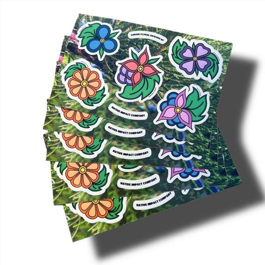 Ojibwe Floral Sticker Sheet