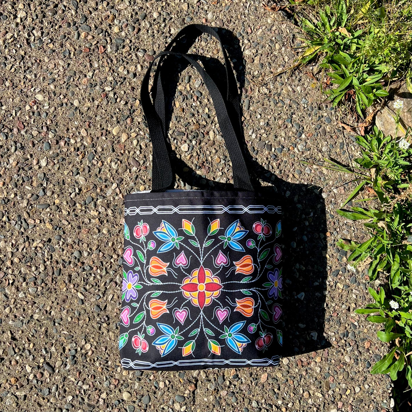 Gashkibidaagan Ojibwe Floral Print Tote Bag