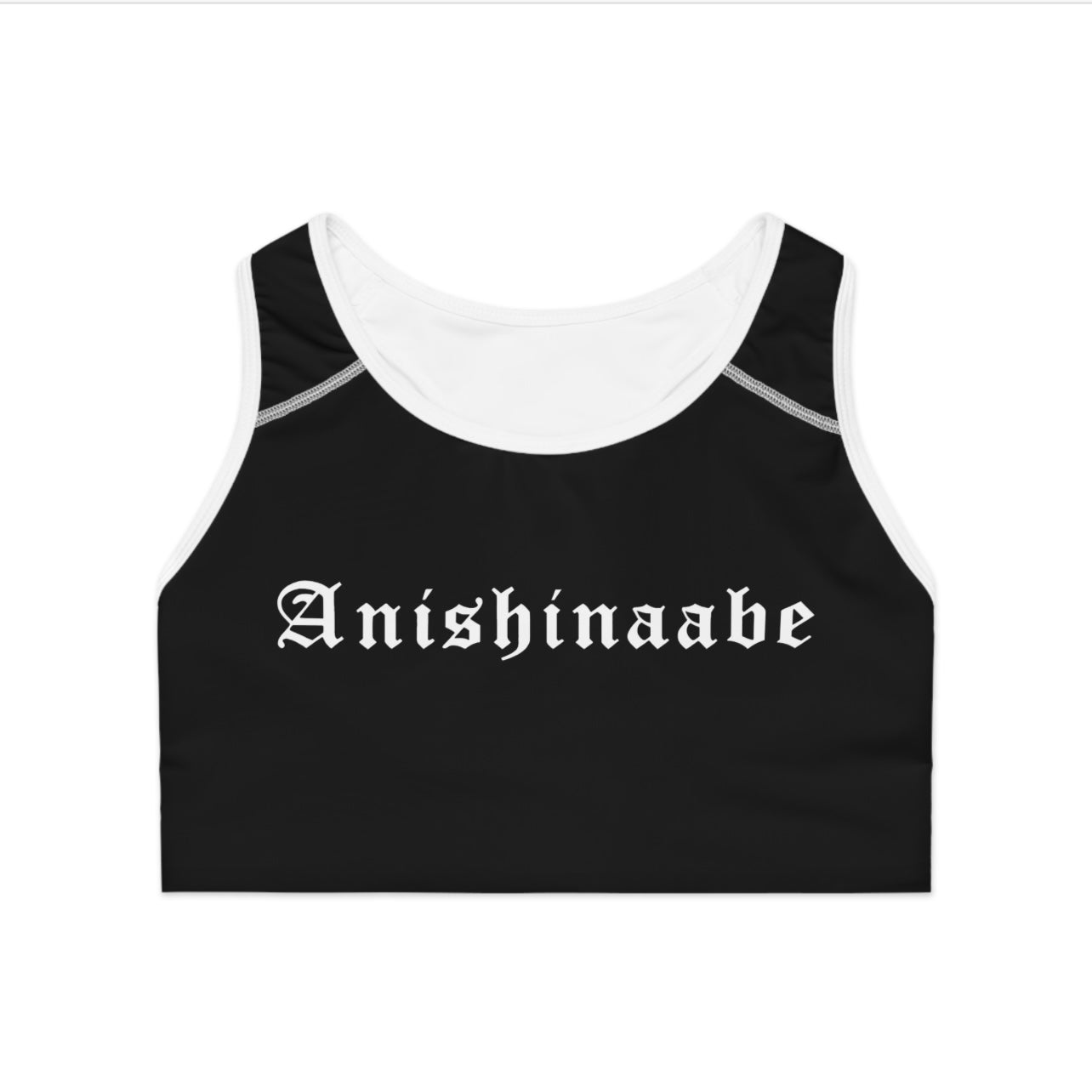 Anishinaabe - Sports Bra - Black