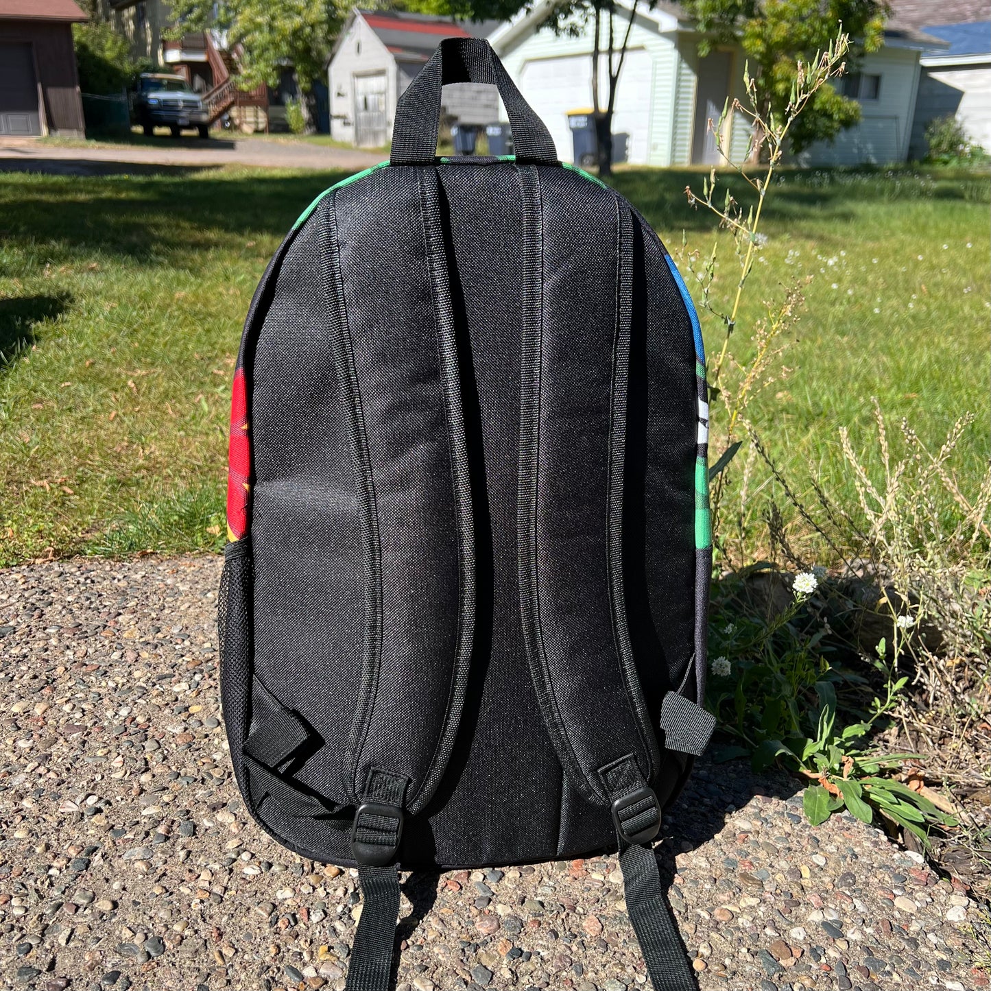 Ojibwe Floral Woodland Style - Black Backpack